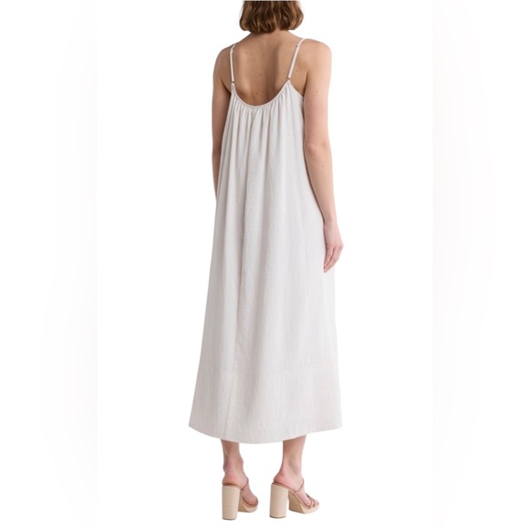 LUSH Cream Swing Maxi Tank Dress Large - Picture 2 of 3